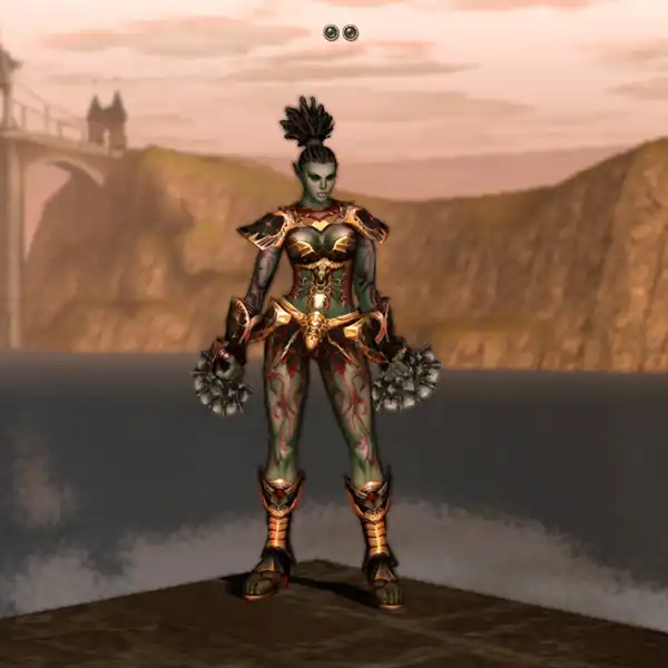 Female Orc Fighter   Red Zubei